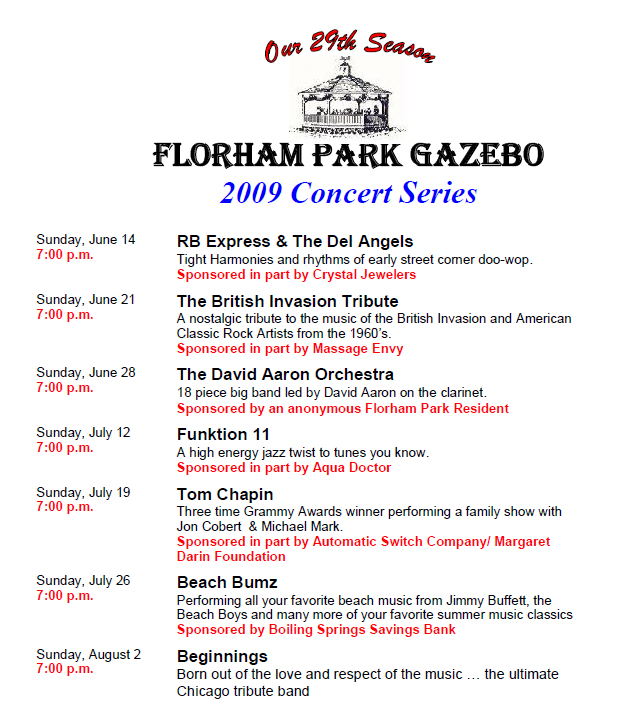 2009 Schedule